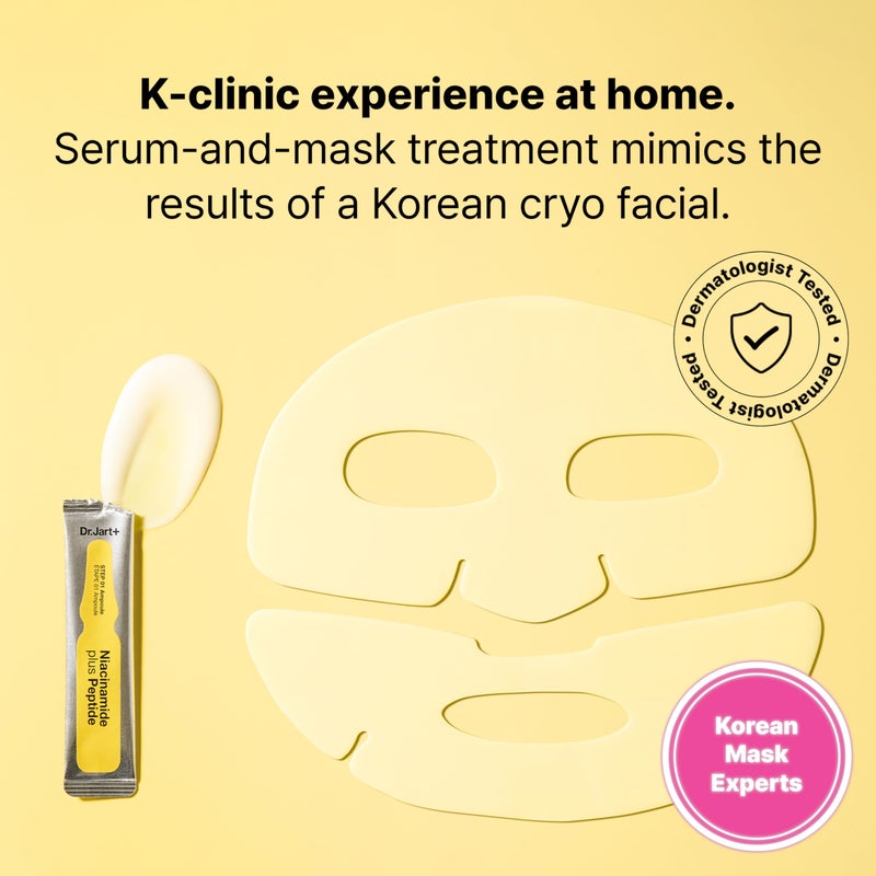 Dr.Jart+ Cryo Rubber Brightening and Cooling Korean Face Mask with Niacinamide and Peptides | Korean Skin Care - Image 2