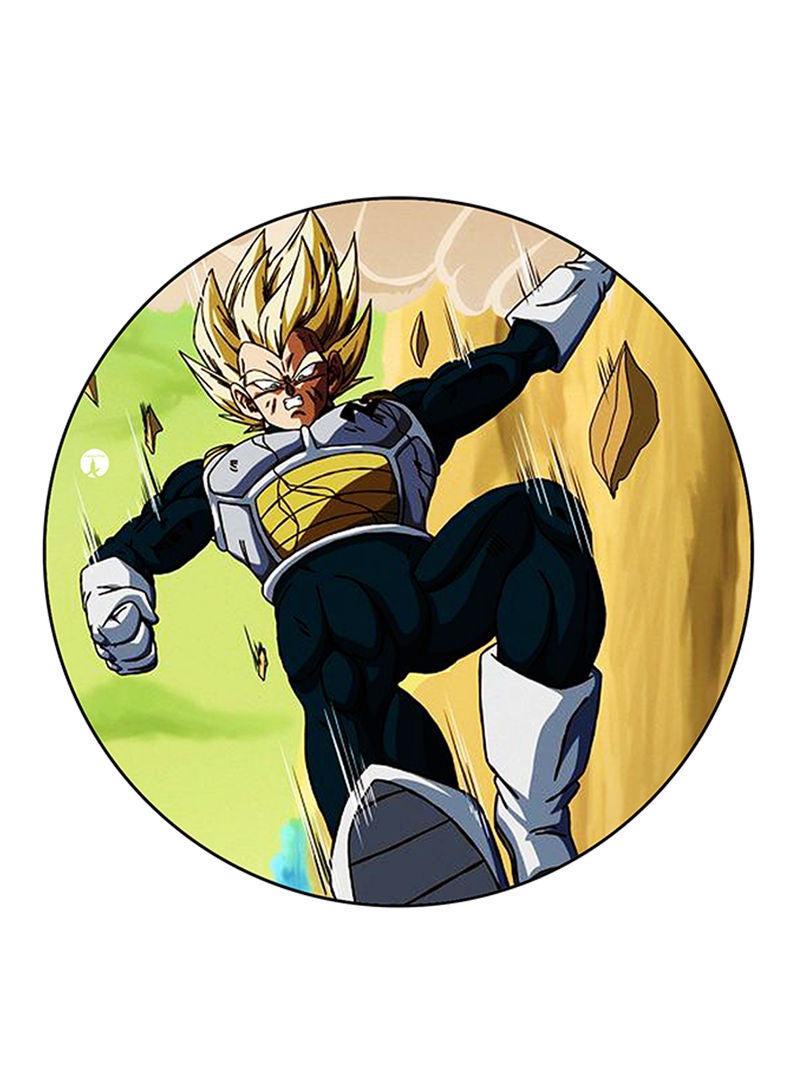 RKN Anime Dragon Ball Printed Mouse Pad  Round  Multicolour