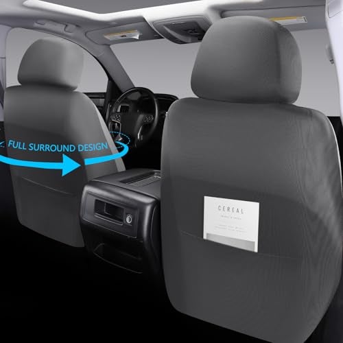 NS YOLO Leather Car Seat Covers,Universal Fit for Most Cars,SUVs and Sedans,Waterproof Luxury Leatherette Cushions, 5 Seats Protectors (Grey, Full Set-5 Seats(Front and Rear)) - Image 4