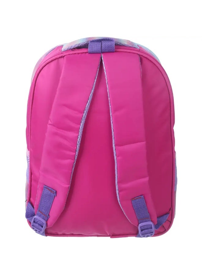 شنطة مدرسية ميكروفيبر للبنات، 16 بوصة، 3 سوستة - متعدد الالوان - Image 3