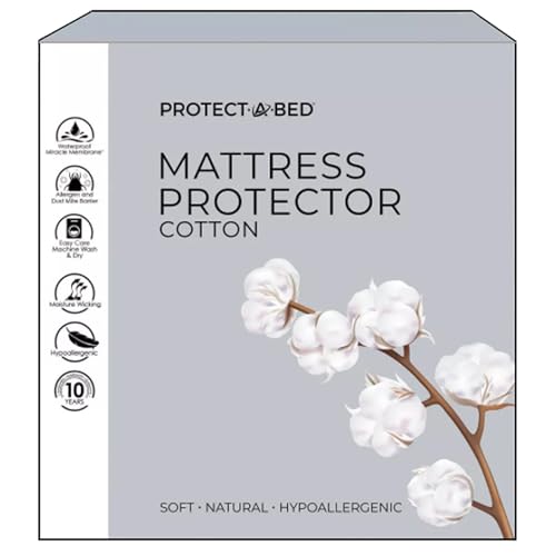 Protect-A-Bed Cotton Jersey Mattress Protector, Full - Image 1