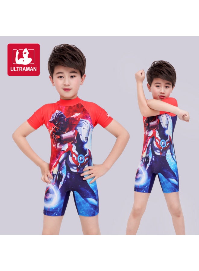 Loquat Summer 2022 ULTRAMAN ULTRAMAN Quick-drying Swimwear For Children And Older Children And Boys-Color:Orb Vs Monster- - Image 1