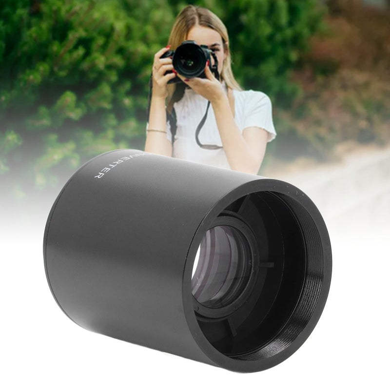 2X Teleconverter for T Mount 2X Magnification Lens Converter for 420‑800mm 650‑1300mm 500mm 800mm 900mm Mirror Telephoto Zoom Lenses - Image 4