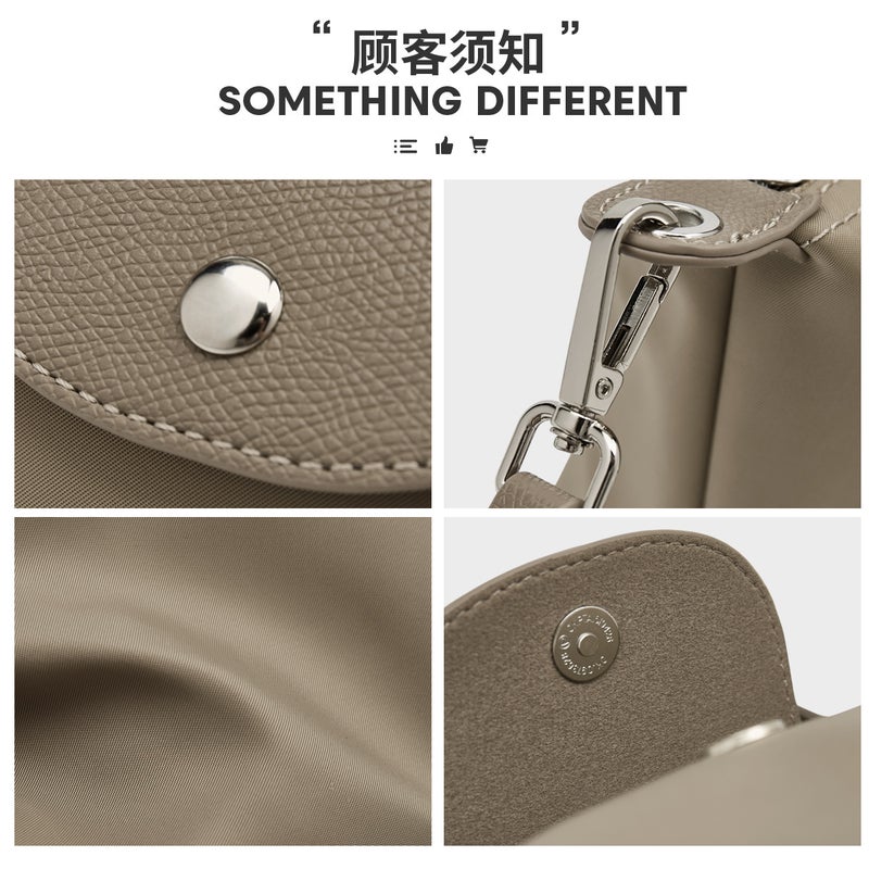 Foxer/Golden Fox Hand Carrying Contrast Color Easiest For Match Small Bag Women'S New Small Square Bag High-End Niche Crossbody Bag - Image 5
