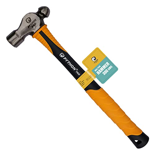 Python Pro Ball Pein/Peen Hammer Indestructible Fiberglass Handle (300 GMS / 11" (280 MM)) - Image 1