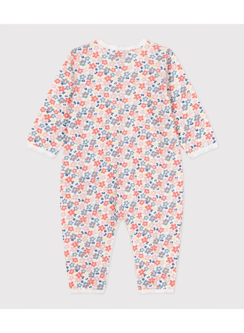 Petit Bateau Babies' printed cotton footless pyjama suit
