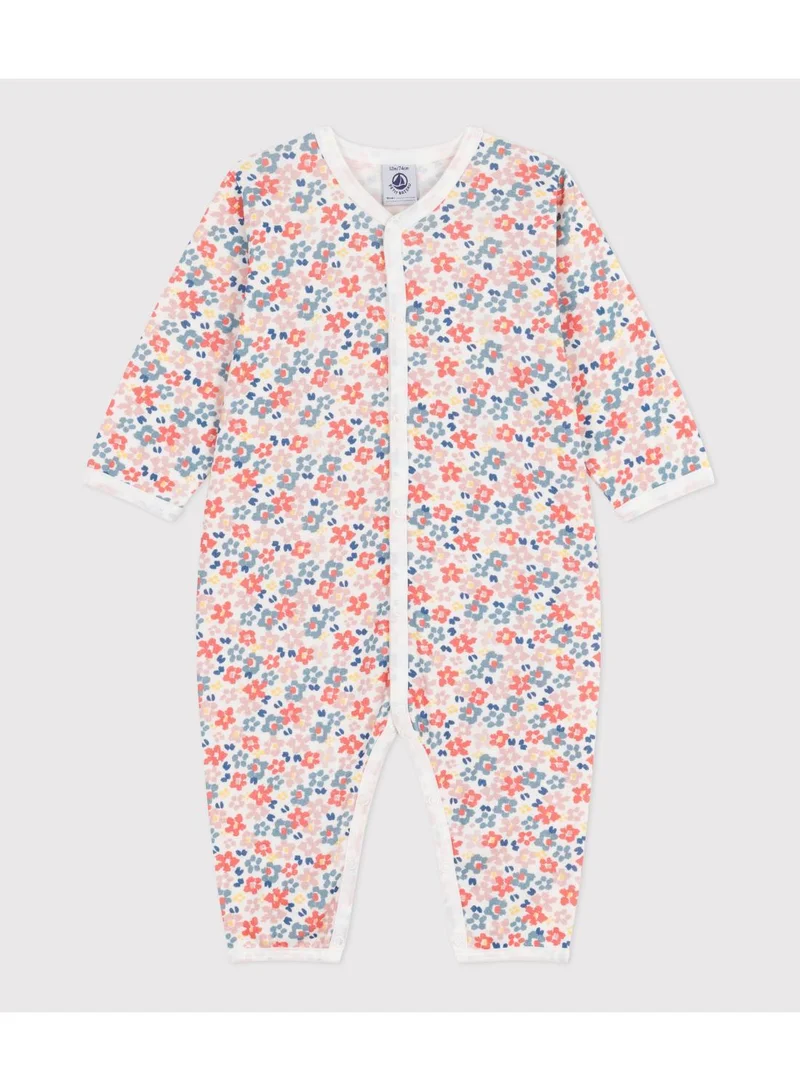 Petit Bateau Babies' printed cotton footless pyjama suit