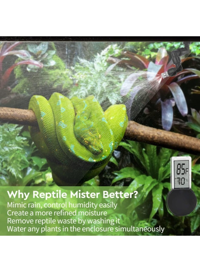 general moistenland Reptile Humidifier, Misting System for Terrariums, Automatic with Adjustable Spray Nozzles - Image 2