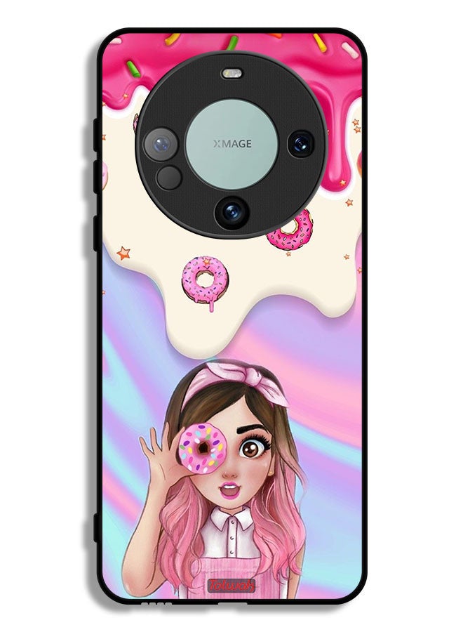 Tolwak Huawei Mate 60 Protective Case Cover Holding Donut - Image 1