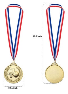Generic 12 Pack Basketball Medals with Ribbons, Gold Award Medals Winner Medals, Basketball Zinc Alloy Medals for Basketball Team Gifts, Basketball Games Party Favors Prizes for Children Adults, 2.56 inches  - Image 3