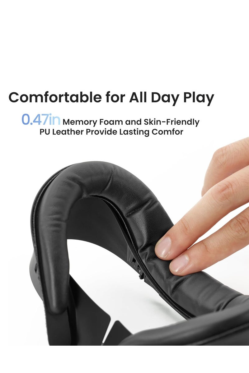 KIWI Design V4 Facial Interface Accessories 2 Face Pads Compatible with Meta Quest 3S - Image 5