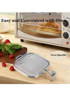 Generic SYOSI Sandwich Cage, Sandwich Grill for Oven Stainless Steel Sandwich Clip Sandwich Maker Bread Rack Stainless Steel Toaster Accessory  - Image 3