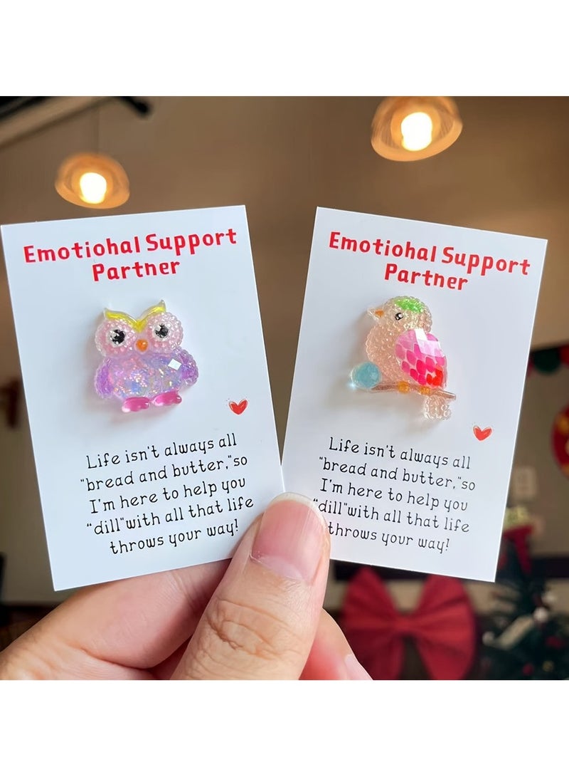 بطاقات احتضان جيوبية راتنجية - دعم عاطفي لطيف للرفقة اليومية - Image 5