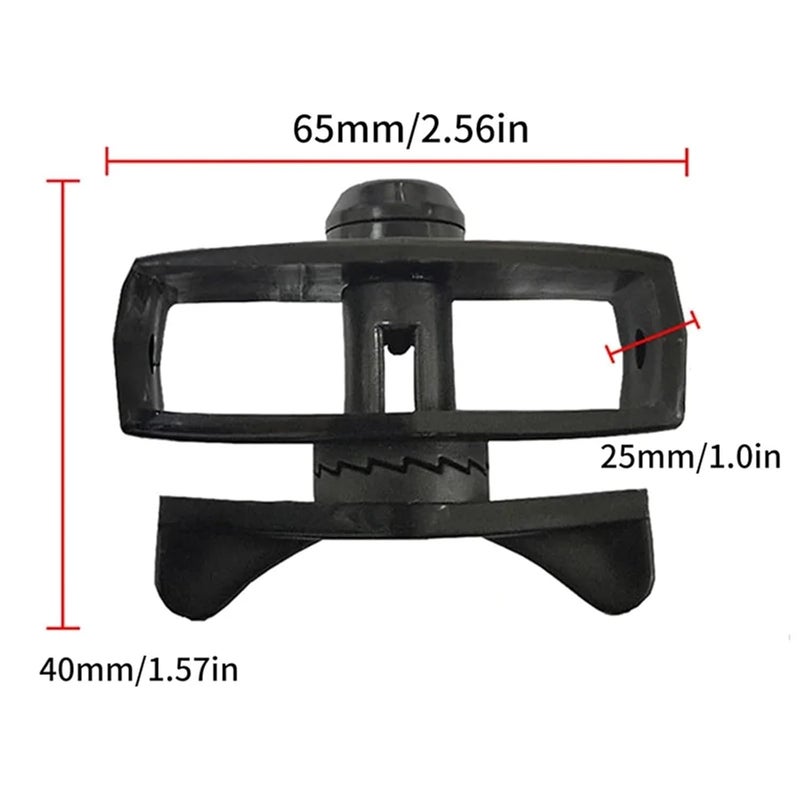 Portable Electric Fence Wire Tensioner 10 Pieces Black Plastic Accessories - Image 4