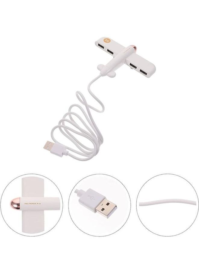 Generic USB Hub Airplane Extension Line Converter Charger for Desktop Computer Accessories  - Image 1