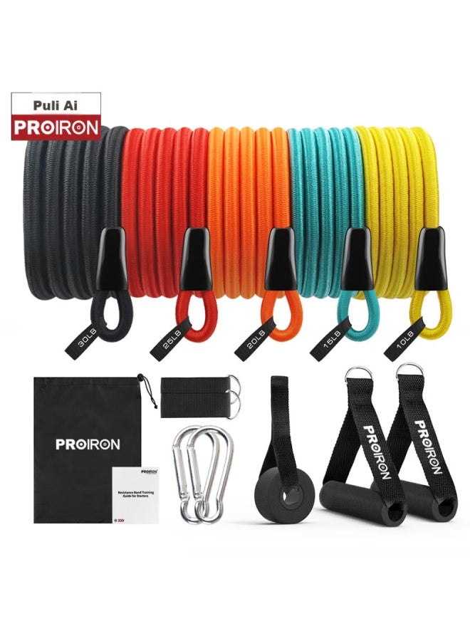 PROIRON Proiron Pull-up Resistance Bands, Elastic Bands, Resistance Straps, Elastic Bands, All-in Level 12-piece Set  - Image 1
