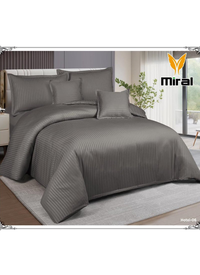 Miral Luxury Hotel Bedding Set – 4 Pieces | Twin XL Size | Soft Quilt, Full Round Sheet & 2 Elegant Pillow Covers 
