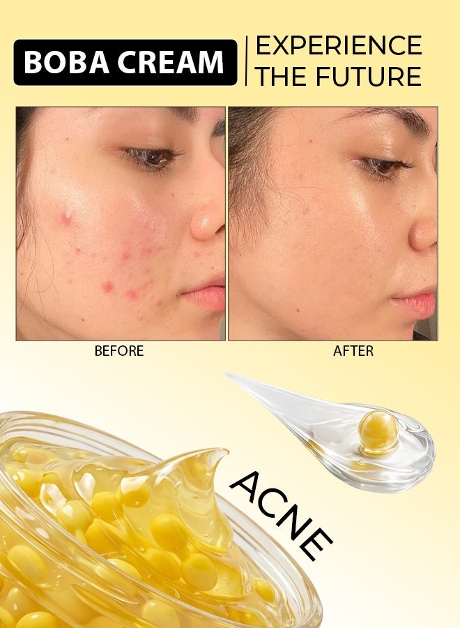ESSENTIVE Vitamin C Capsule Cream | Korean Boba Cream with Sea Buckthorn, Niacinamide & Vitamin E | Face Moisturizer for Hydration, Brightening & Anti-Aging | Korean Skin Care (100g) - Image 1