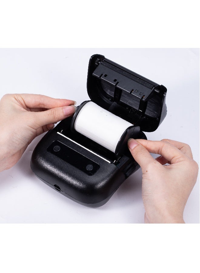 M220 Bluetooth Wireless Label Maker Black Barcode Receipt Printer Portable For Retail Shop Address Label Stock Inventory Small Business Home Office Compatible with Phone and PC - Image 4