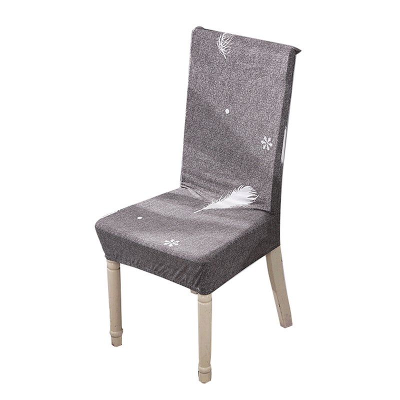 Printed Chair Cover Soft Milk Silk Home Seat Protector Stretch Anti - Image 1