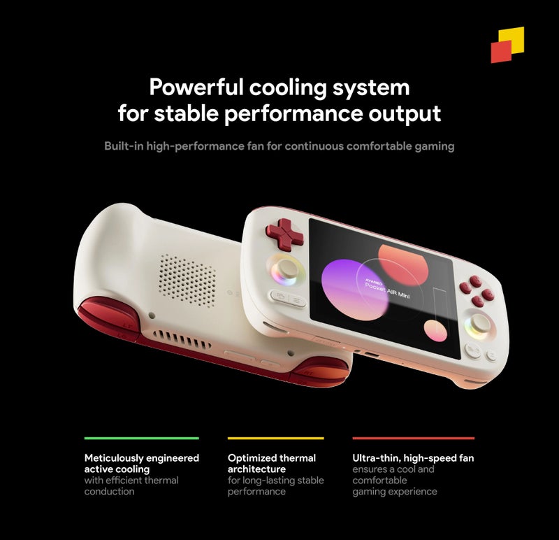 Ayaneo Pocket AIR Mini Handheld Retro Game Console MTK Helio G90t with 4.2 Inch 4:3 Screen 2gb+32gb and Carrying Bag, Light Beige - Image 2