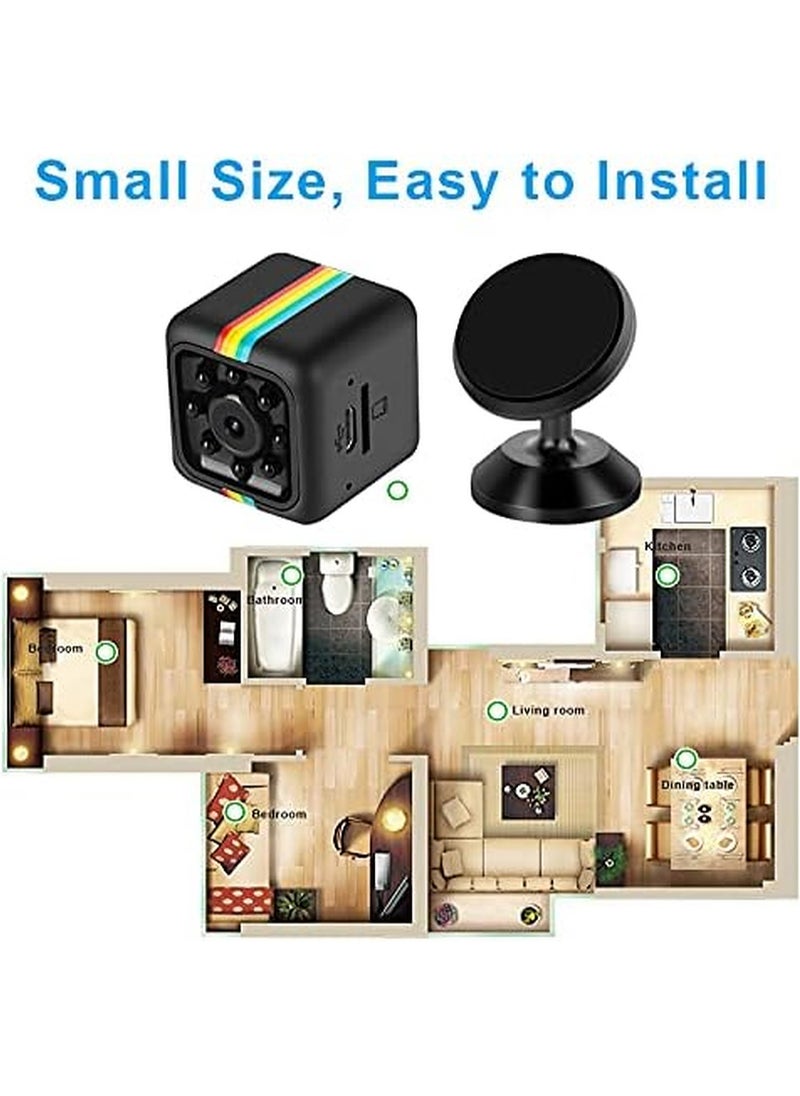 ماركة غير محددة كاميرا Mini Spy HD 1080P لاسلكية مخفية، كاميرا مربية صغيرة للمنزل IP واي فاي، كاميرا أمان لكشف الحركة عن بعد مع رؤية ليلية للمنزل والمكتب  - Image 2