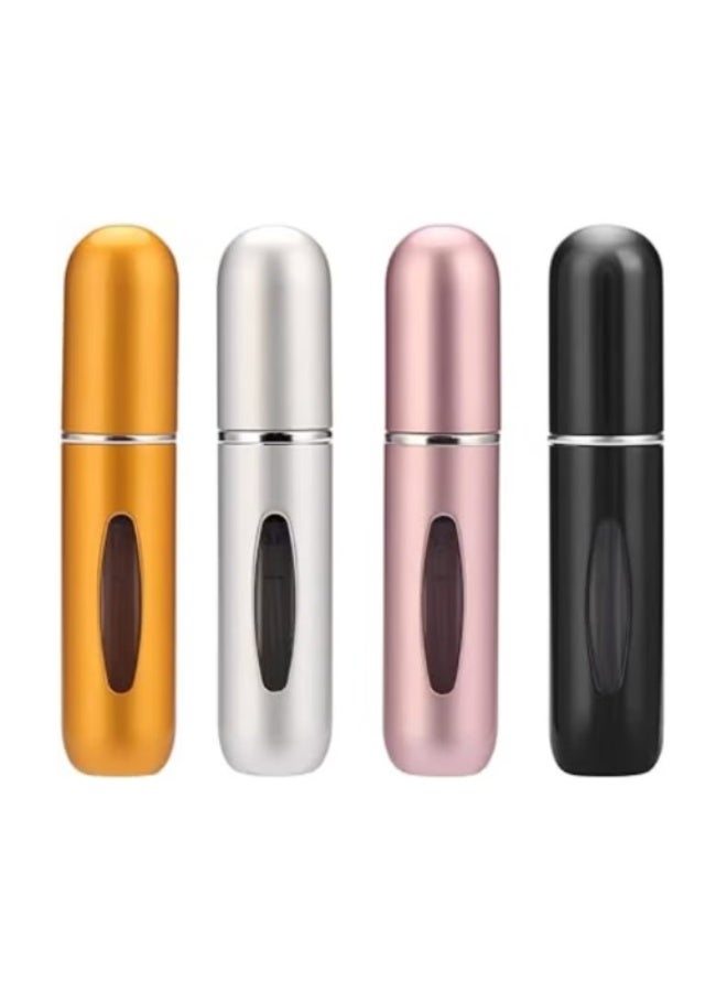 مجموعة زجاجات عطور قابلة لإعادة التعبئة متعددة الألوان 3 قطع، زجاجة رش عطر محمولة للسفر والاستخدام اليومي - Image 1