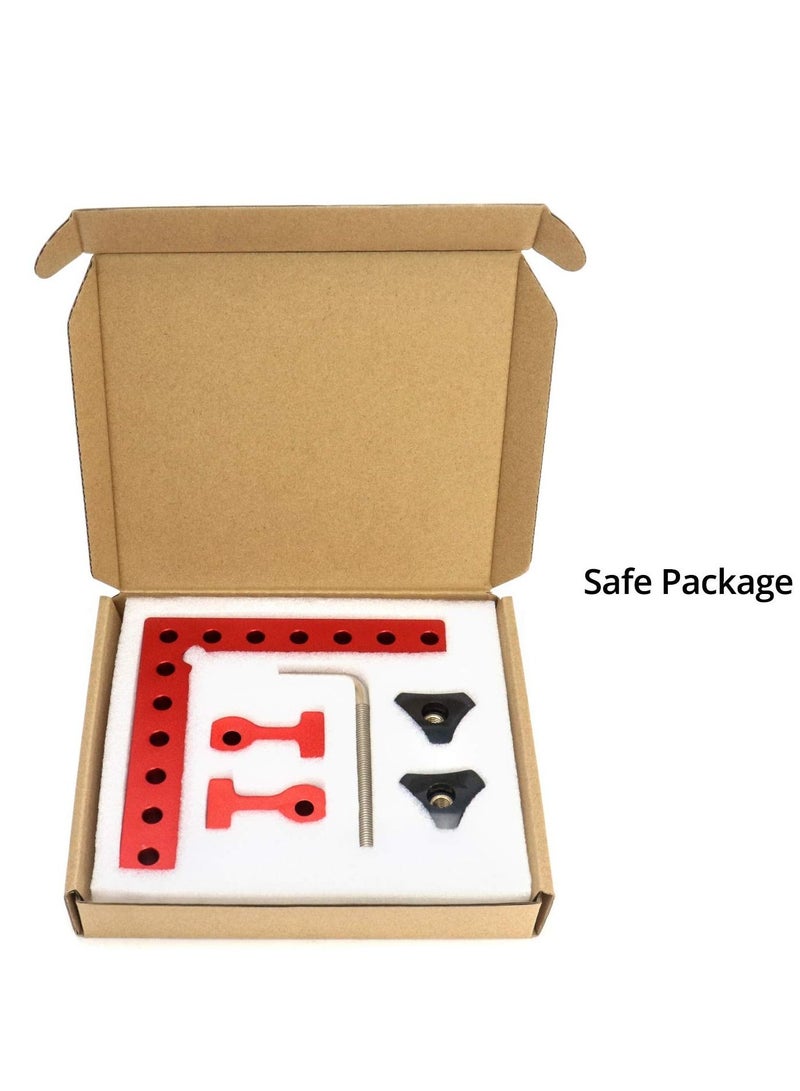 SYOSI 90 Degree Positioning Squares Right Angle Clamps ,  Aluminum Alloy Woodworking Clamps for Box Cabinets Drawers Picture Flame, Frames, ( 5.5"" x 5.5"") 2 Packs - Image 5