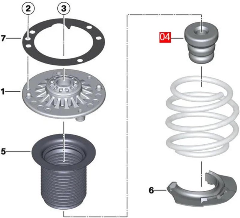 QASULER Shock Absorber Dust Cover & Buffer for BMW - Image 5
