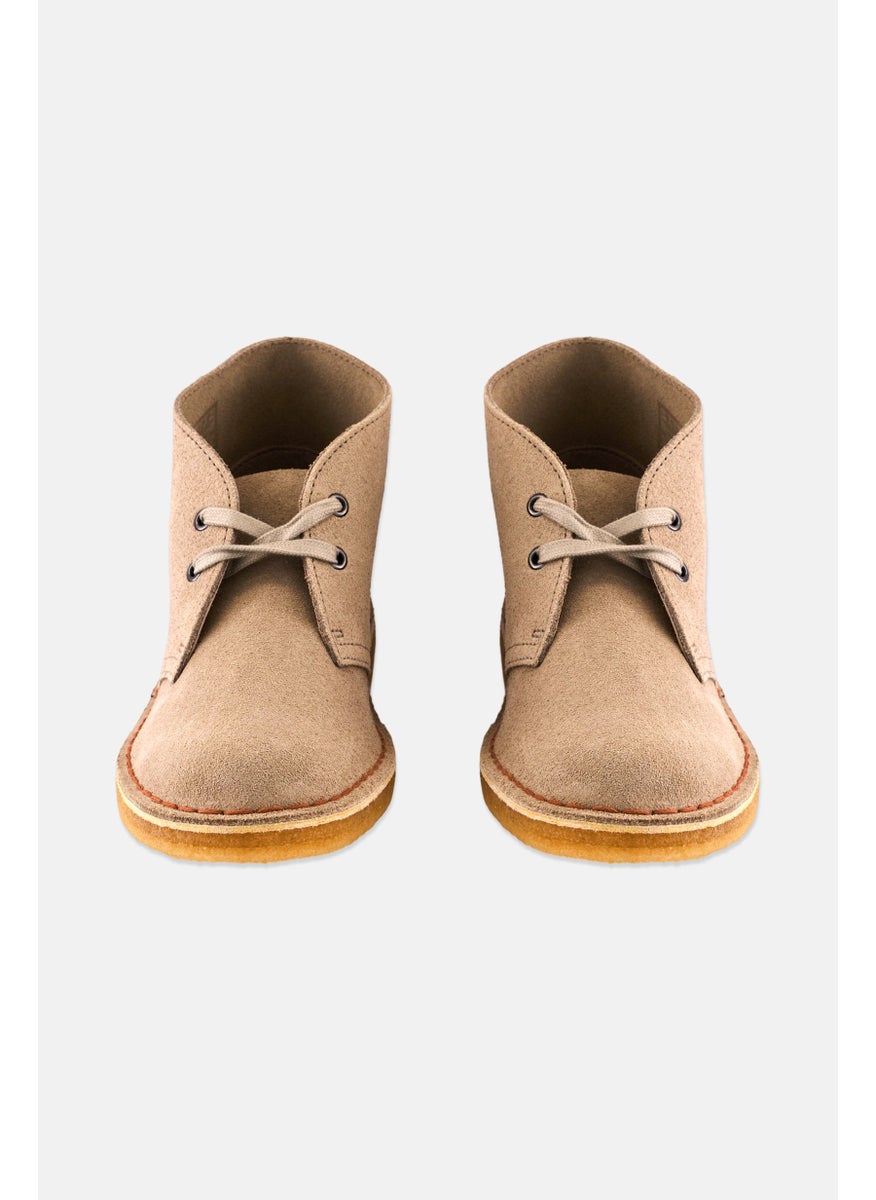 clarks Women Medium Suede Lace Up Ankle Boots, Sand  - Image 3