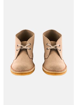 clarks Women Medium Suede Lace Up Ankle Boots, Sand  - Image 3