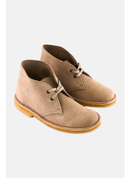 clarks Women Medium Suede Lace Up Ankle Boots, Sand  - Image 1