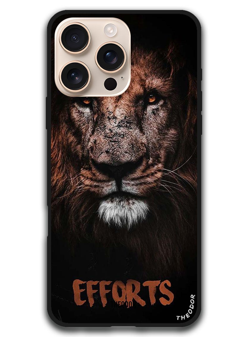 Theodor Protective Case Anti Scratch Shock Proof Bumper Cover For iPhone 16 Pro Max (6.9)-inch Efforts - Image 1