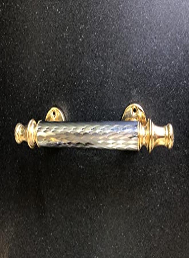 مقبض باب معدني من النحاس التايواني باللون الفضي والذهبي بطول 10 بوصات - Image 4