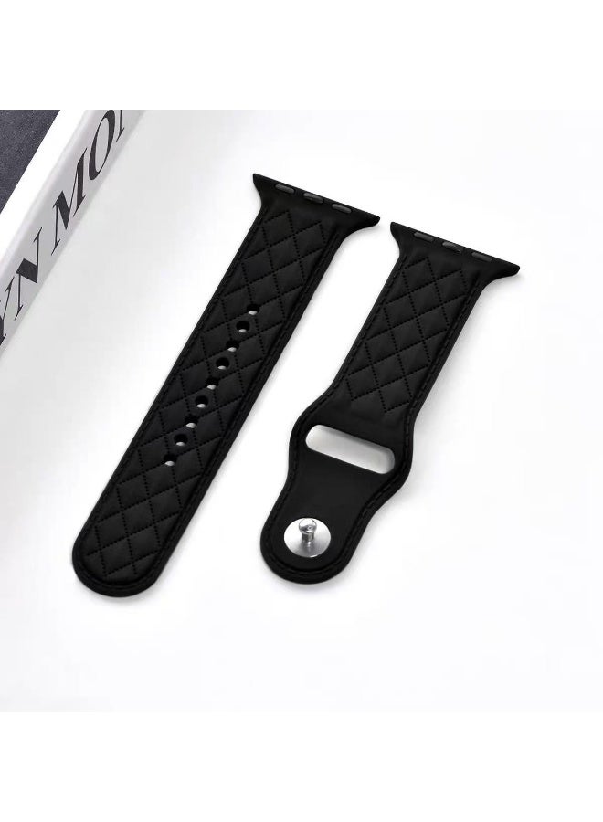 Watch Band Compatible for Apple Watch Series Band 42mm 44mm 45mm 46mm 49mm women, Genuine Leather Double Tour Designed Slim Replacement Strap for iWatch Series10 9 8 7 6 SE - Image 3