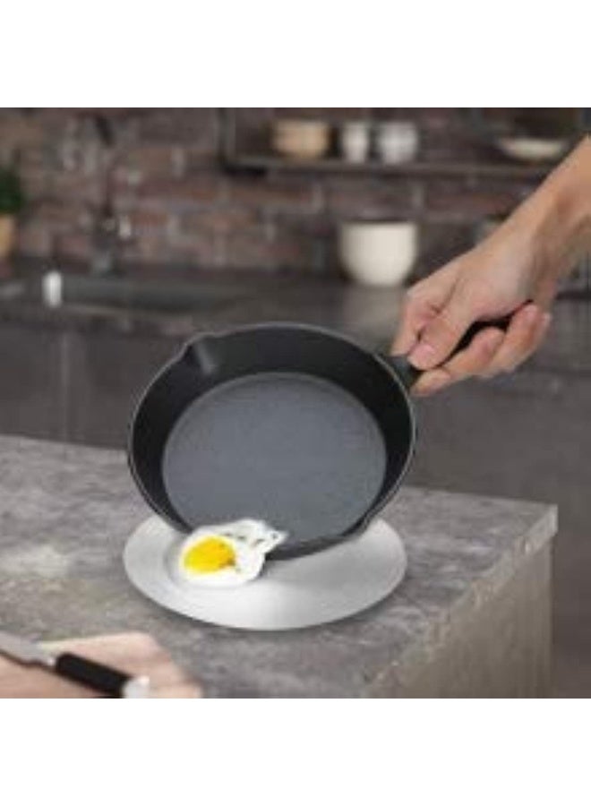 Mini Cast Iron Skillet | Pre-Seasoned, Chemical-Free Coating | Heat Resistant up to 350°C | Compatible with Induction, Gas & Oven | Non-Stick Pan for Eggs, Steak, Brownies & Chocolate | Baby Food | Camping & Picnics | Easy to Clean | Even Heat Distribution | Includes Silicone Heat-Resistant Handle | Commercial Use for Restaurants & Hotels | Kitchen Essential - Image 2