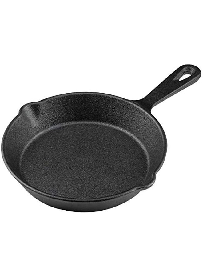 Mini Cast Iron Skillet | Pre-Seasoned, Chemical-Free Coating | Heat Resistant up to 350°C | Compatible with Induction, Gas & Oven | Non-Stick Pan for Eggs, Steak, Brownies & Chocolate | Baby Food | Camping & Picnics | Easy to Clean | Even Heat Distribution | Includes Silicone Heat-Resistant Handle | Commercial Use for Restaurants & Hotels | Kitchen Essential - Image 1