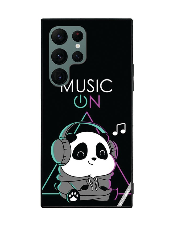 VR CREATIVE Protective Case Cover For Samsung Galaxy S22 Ultra 5G Music On Design Multicolour - Image 1