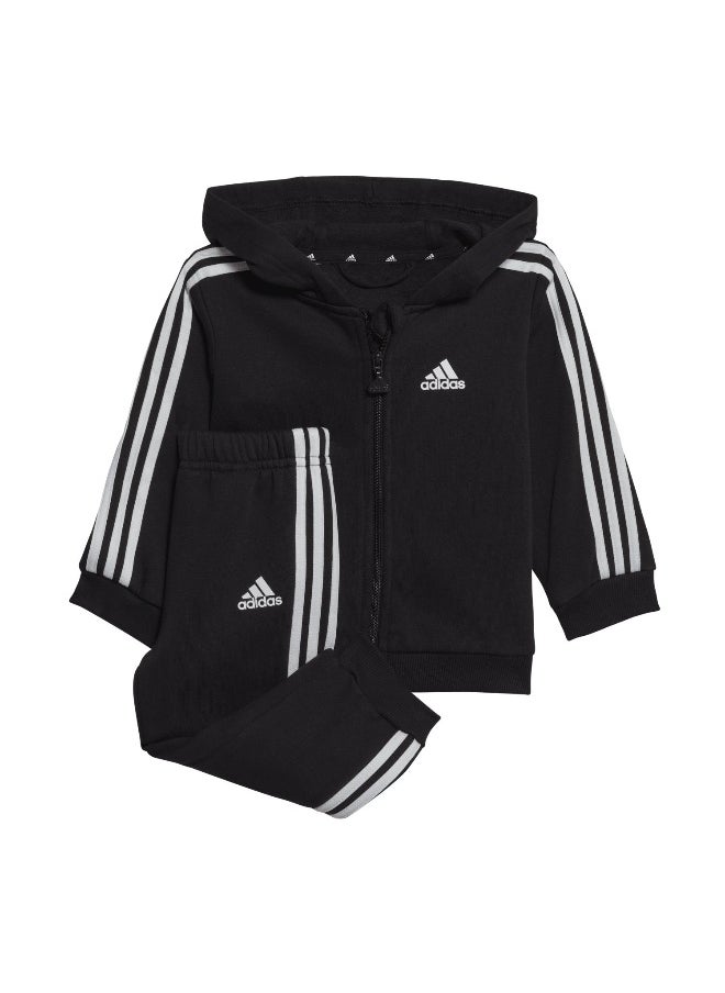 Adidas adidas I 3S Fz Fl Jog Black Training Suits 0-3M  - Image 1