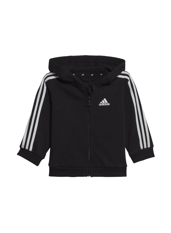 adidas بدلات تدريب رياضية سوداء للأطفال حديثي الولادة - أشهر