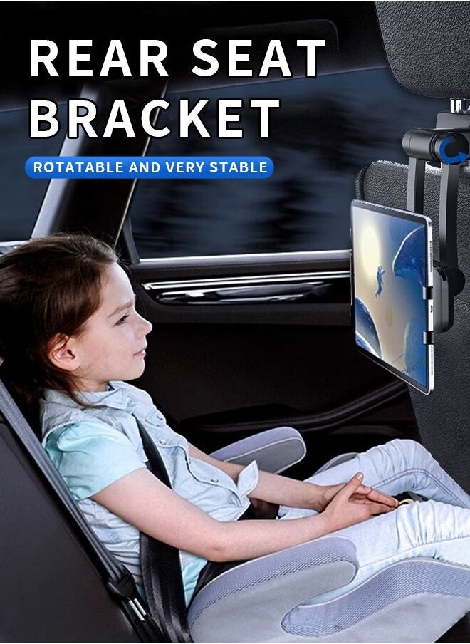 Healife Tablet iPad Holder for Car Headrest, Retractable Rear Seat Universal iPad Holder for Smartphone & Tablet Car Tablet Holder, 360 Swivel & Retractable Car Phone Holder Rear Seat Road Trip Essentials 4.7-12.9 inch device  - Image 2