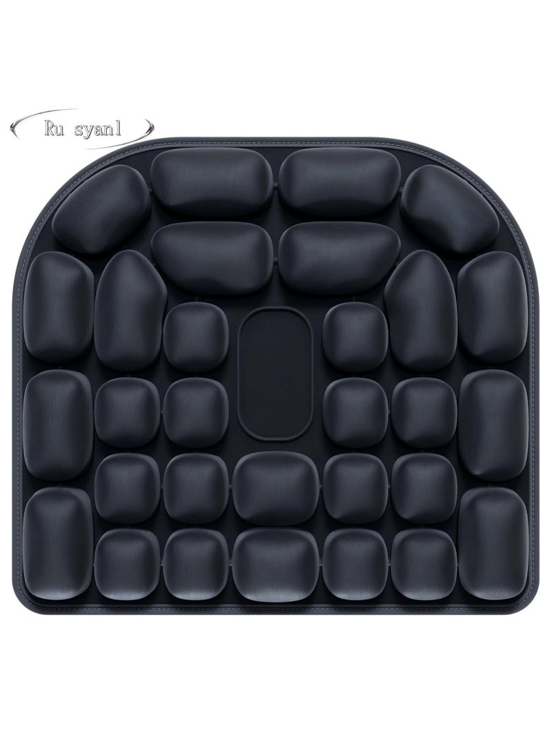 Ru syanl Press Type Inflatable Cushion Air Inflatable Pressure Relief Seat Cushion Inflatable Seat Cushion for Remote Working Office Chair Wheelchair Cars Home Living  - Image 1