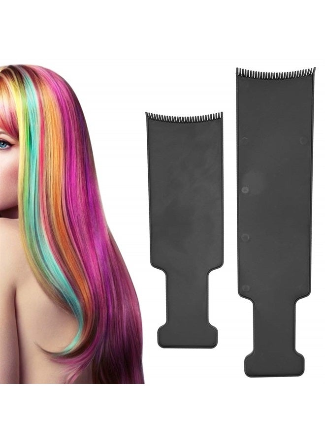 yuyte Long Highlighting Board,Barber Shop Long Flat Top Paddle Board Comb,Balayage Highlighting Board with Teeth Hair Dye Coloring Kit Hair for Hair Coloring Dyeing DIY Hairdressing Tint Tool - Image 2