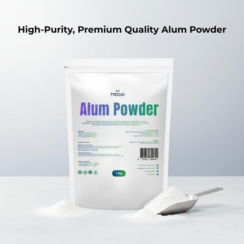 Trioxi Alum Powder – Premium Mordant for Paper Marbling & Textile Dyeing (1kg) - Image 5