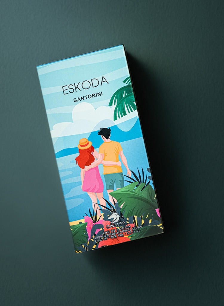 Cavalier Perfume Luxury Women’s Perfume The Cavalier Eskoda Santorini Eau de Parfum 100 ml | Long Lasting Perfume for Women with Fruity Sweet & Tropical Blend | The Best Women’s Perfume - Image 2