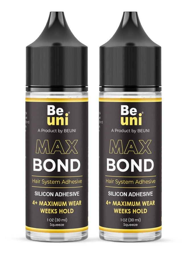 Beuni Max Bond Hair Patch Glue For Men - Super Hold Up To 2-4 Weeks | Hair Wig Glue Adhesive | Strong Hold, Water Proof, Skin Friendly | (30ML- Pack of 2) - Image 1