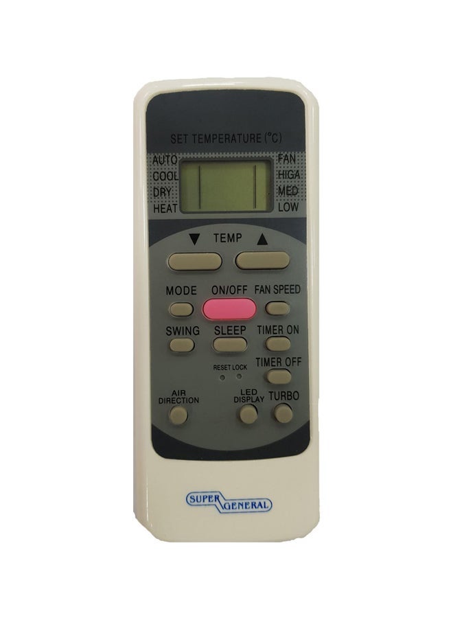 Air Conditioner Remote Control Black/White/Grey