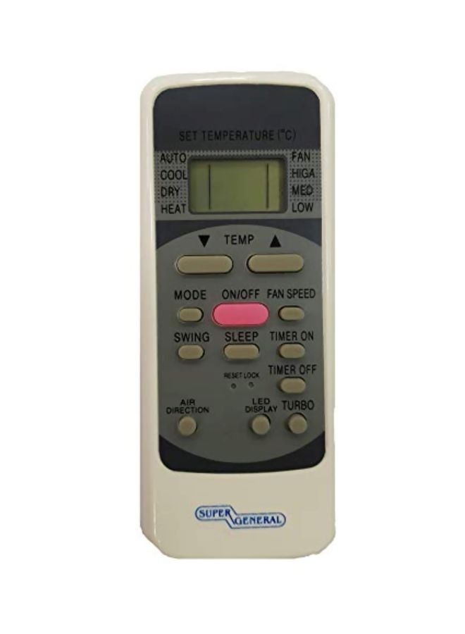Air Conditioner Remote Control Black/White/Grey