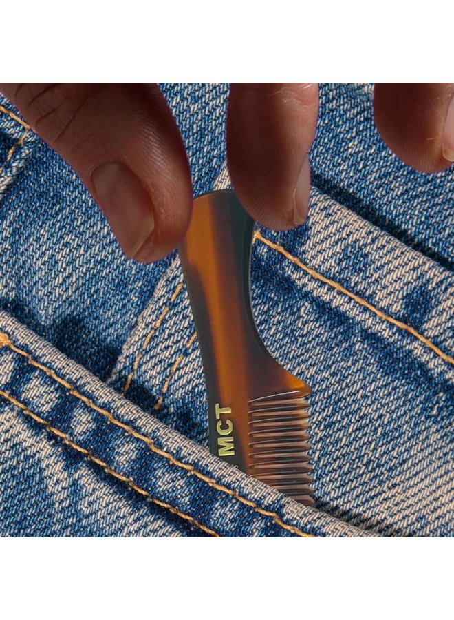 G.B.S Handmade 3in Pocket Comb for Beard and Mustache Styling, MCT, Pack of 3 Mustache Comb Pack - Image 4