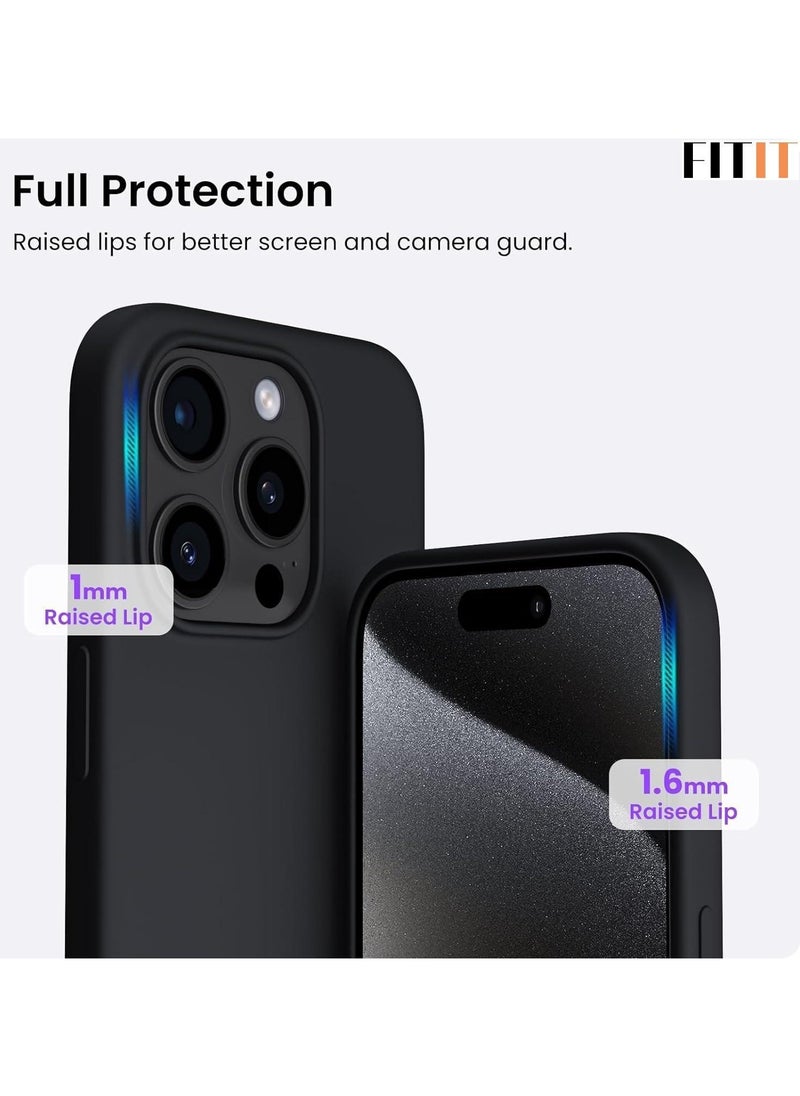 FITIT FITIT Magnetic Silicone Case for iPhone 13 Pro Max 6.7-Inch, Compatible with MagSafe, Black  - Image 4